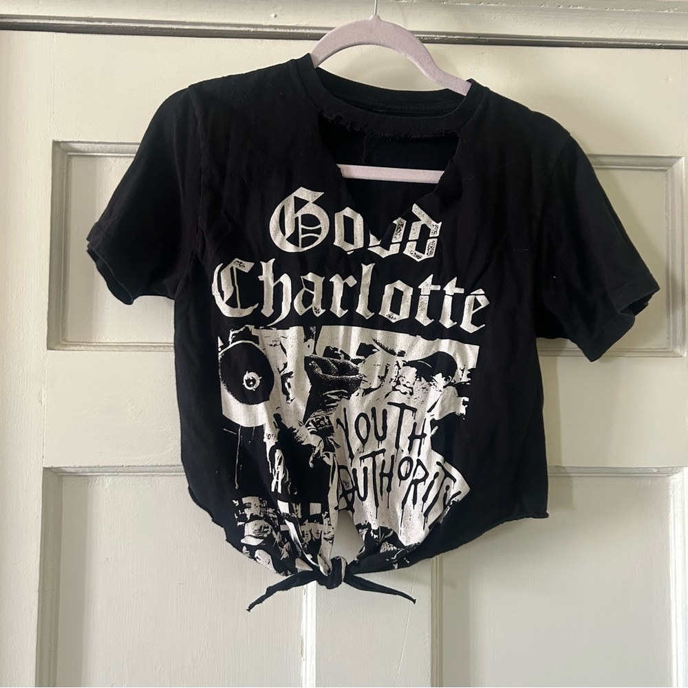 Vintage Good Charlotte choppy tee